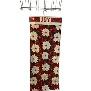 Joy Decorative Christmas table runner red‎ new16"x80" rn#161305 new